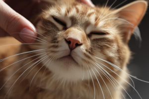 A cat giving a slow blink to its owner