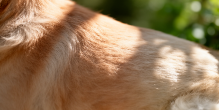 Close-up of healthy pet skin and fur